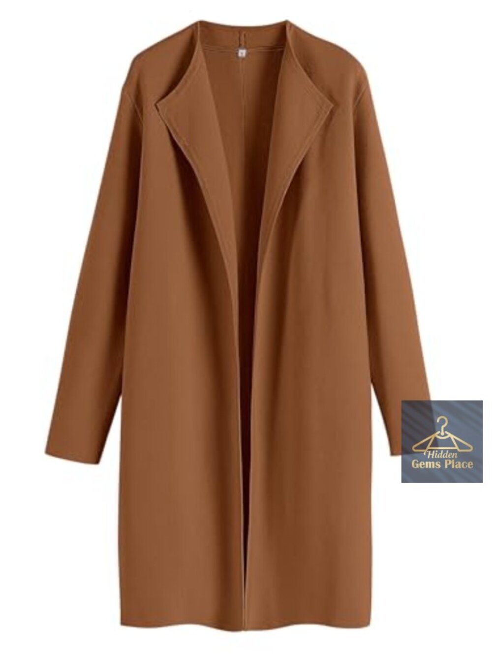 ANRABESS Women's Long Cardigan Sweater Oversized Lapel Knit Coatigan Blazer